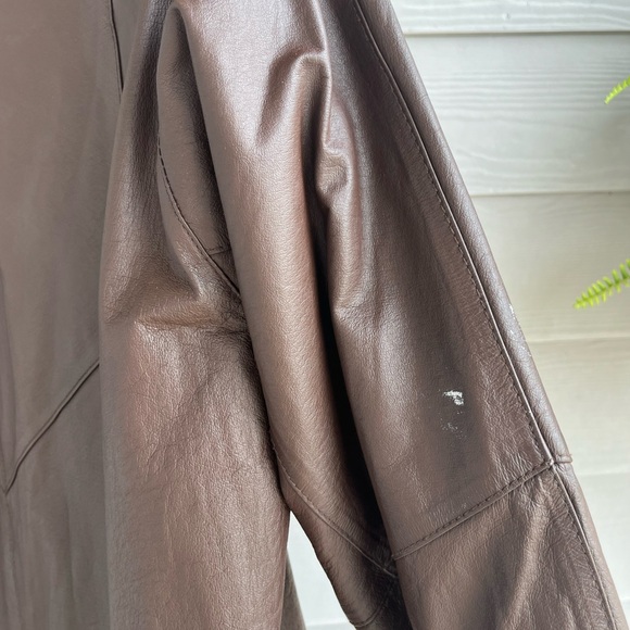Vintage Roaman’s Brown Leather Jacket - Picture 5 of 5
